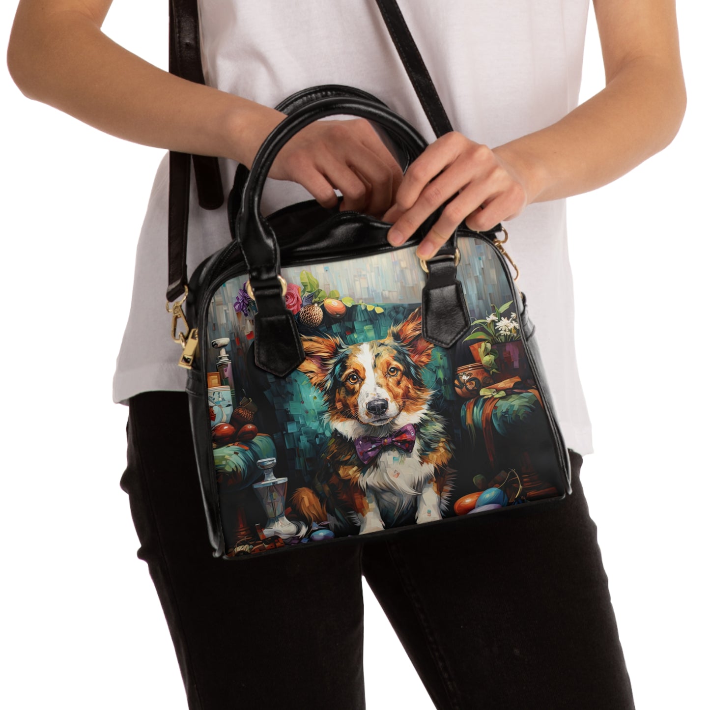 Formal Corgi - Handbag w/Removable Shoulder Strap