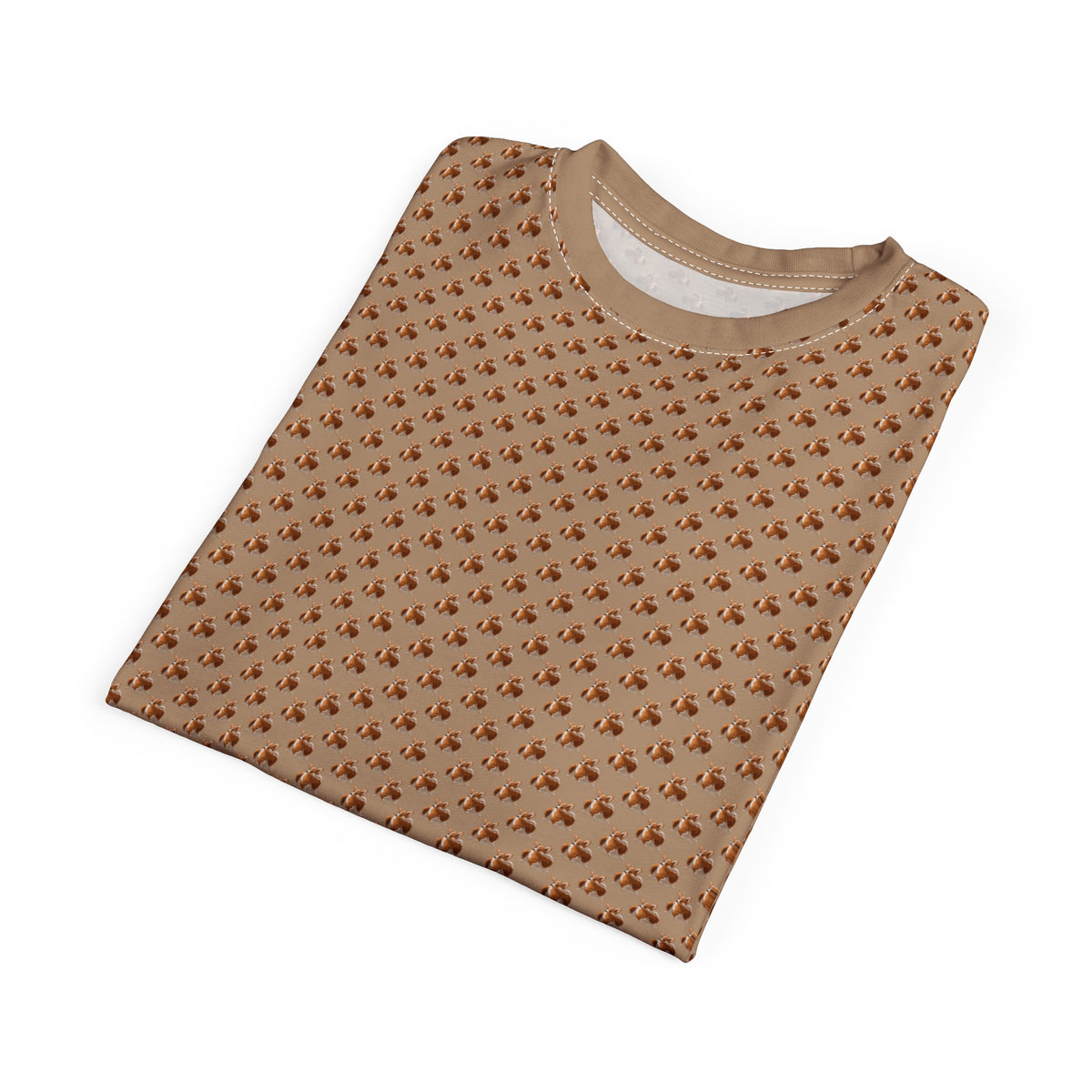 Butt What? Talk To The Butt Contemptuous Corgi Geometric Unisex Bold Designer Tee — Peppy Pup on Latte Cream