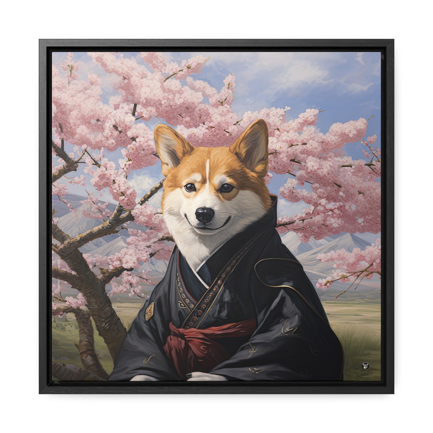 Zendog - Framed on Canvas