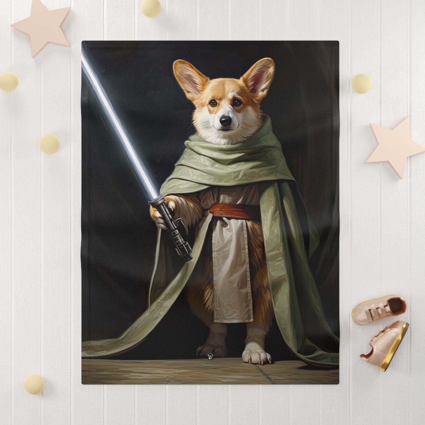Jedi Corgi - Baby Blanket
