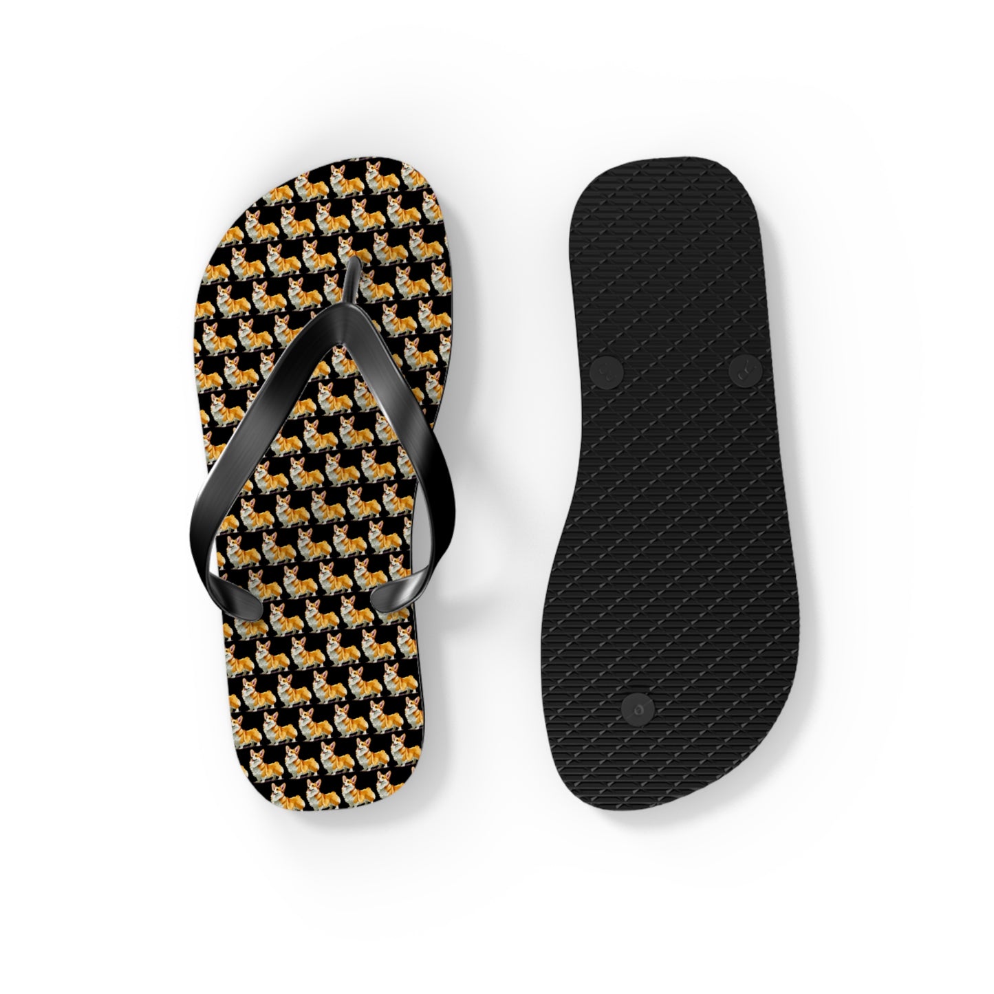 Corgi Mosaic Flip-Flops