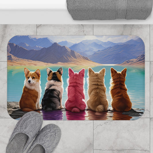 Corgi Lake - Bath Mat