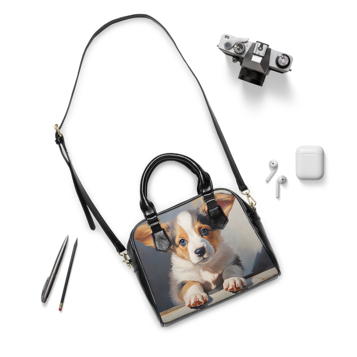 Puppy Portrait - Handbag w/Removable Shoulder Strap