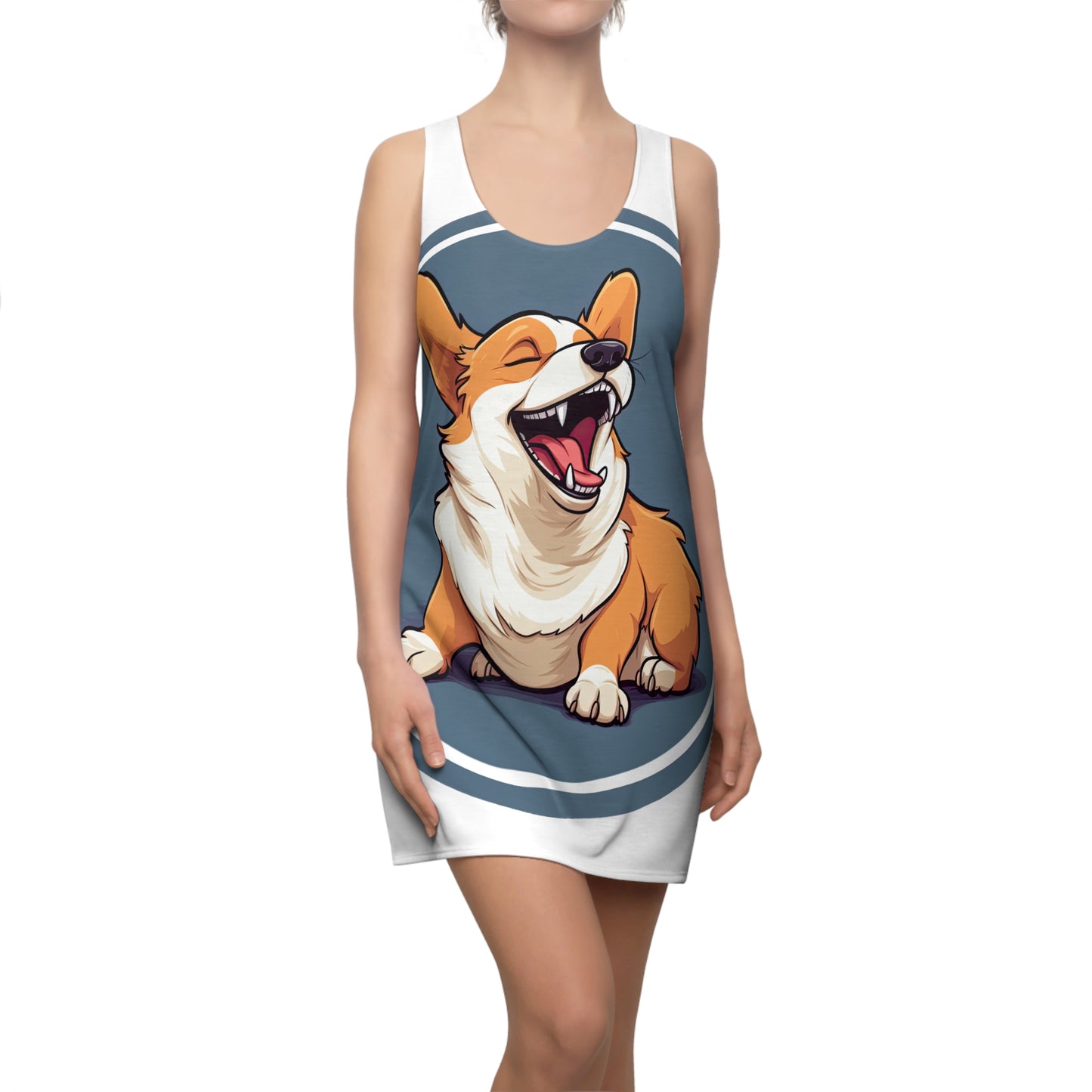 Comical Corgi Racerback