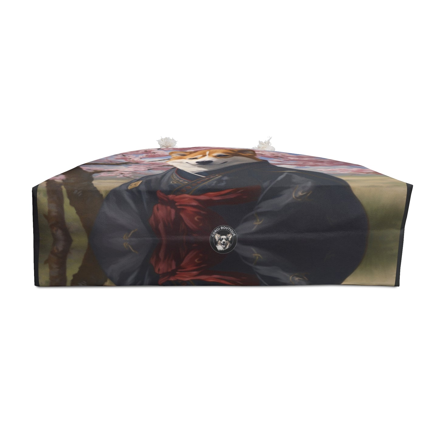 Samurai Corgi Weekender Beach Bag – Japanese Themed Travel Tote