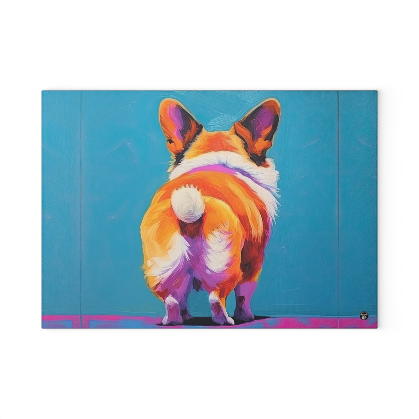 Corgi Butt - Glass Cutting Board