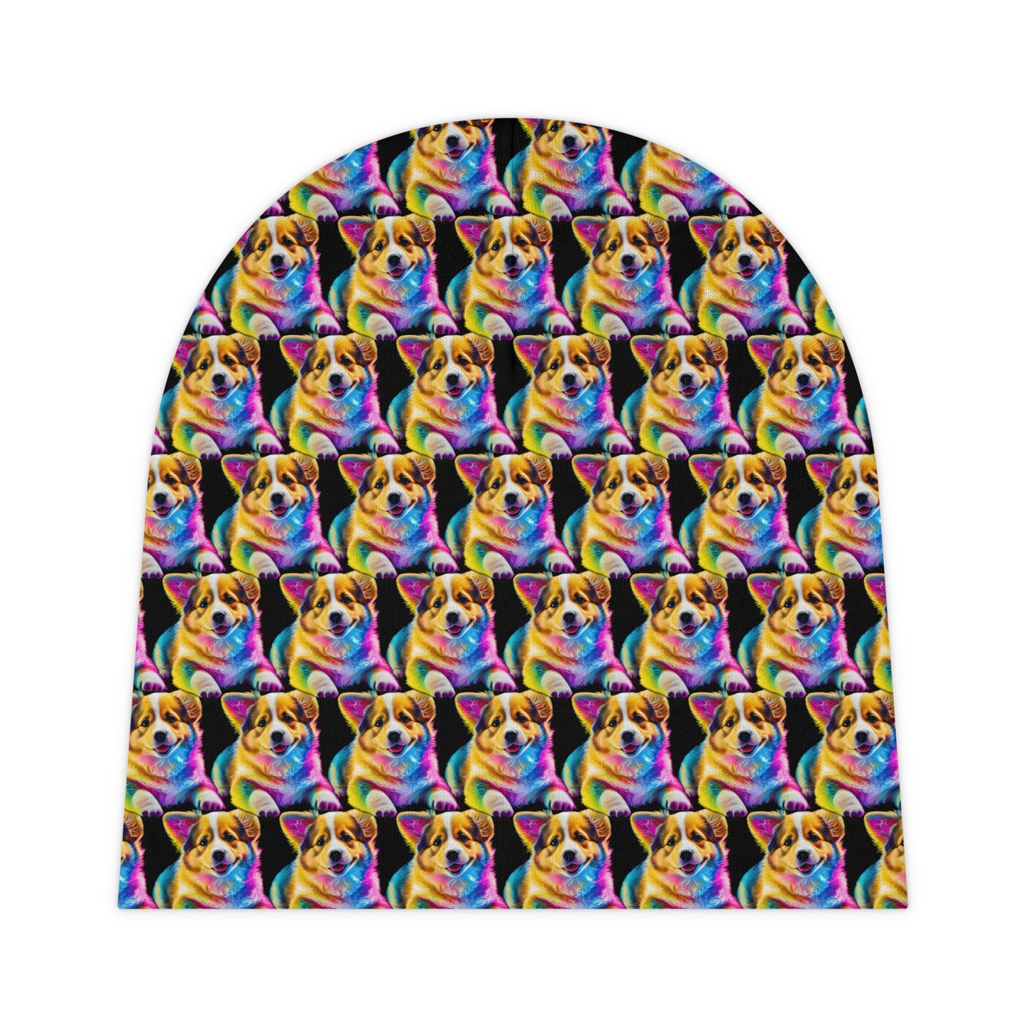 Colorful Corgi Mosaic - Baby Beanie
