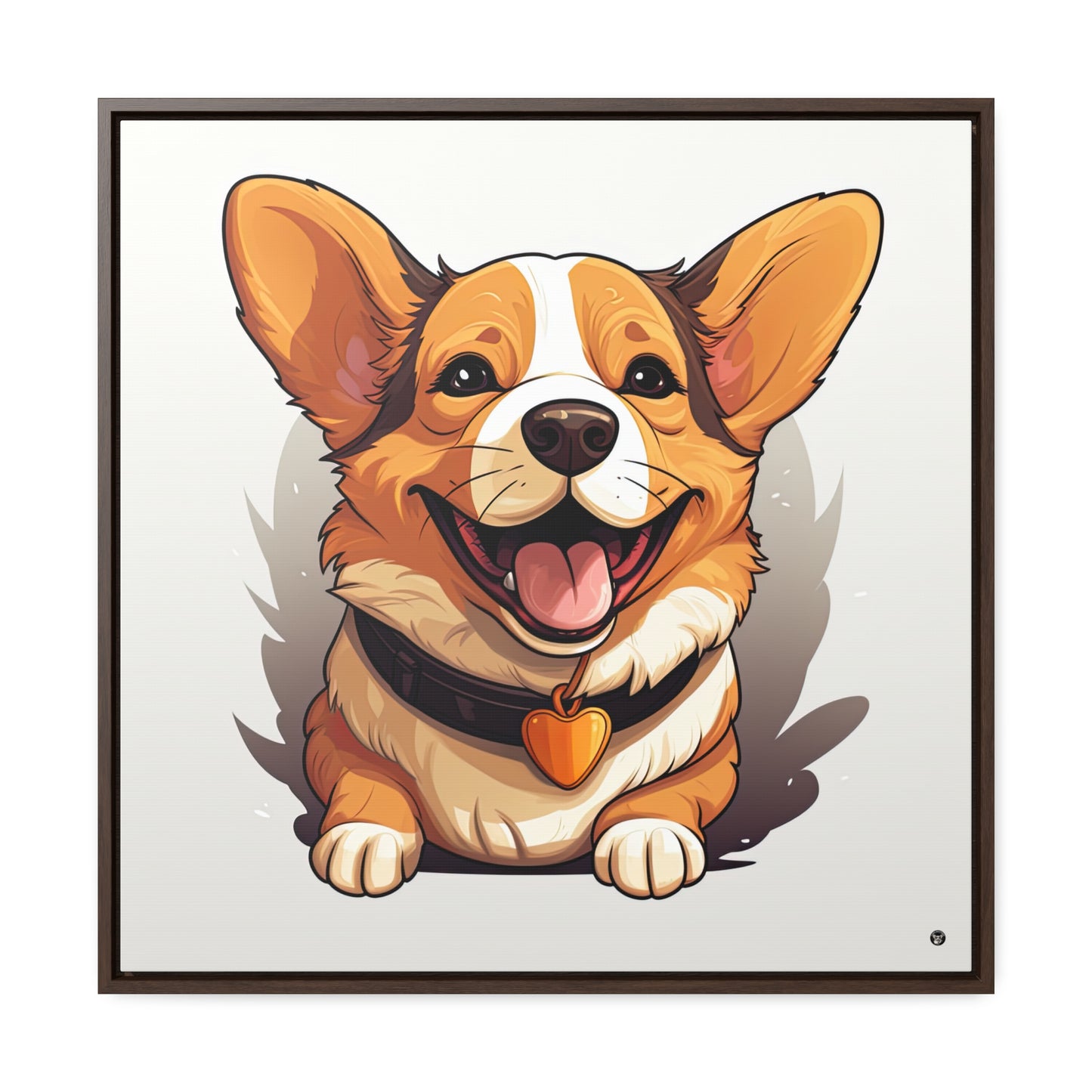 Puppy Love - Framed on Canvas