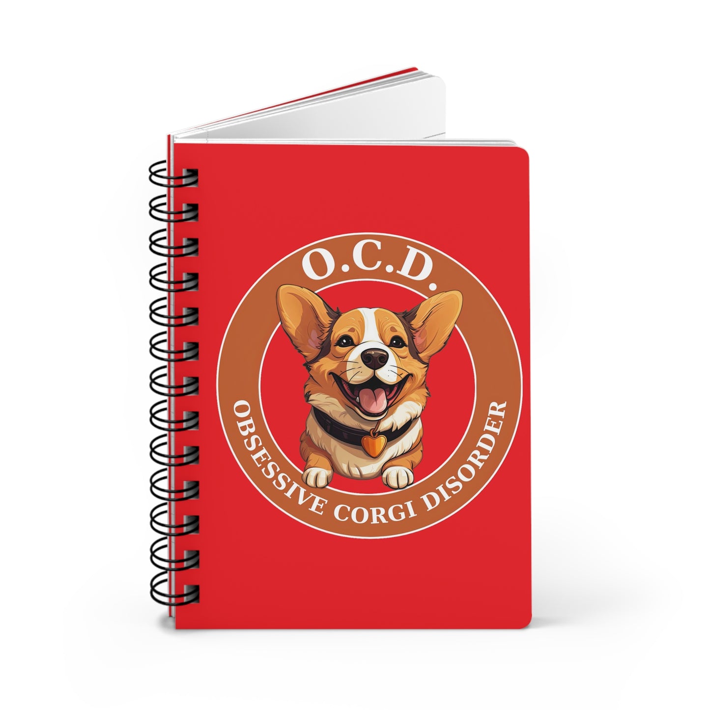 Obsessive Corgi Disorder - Spiral Bound Notebook