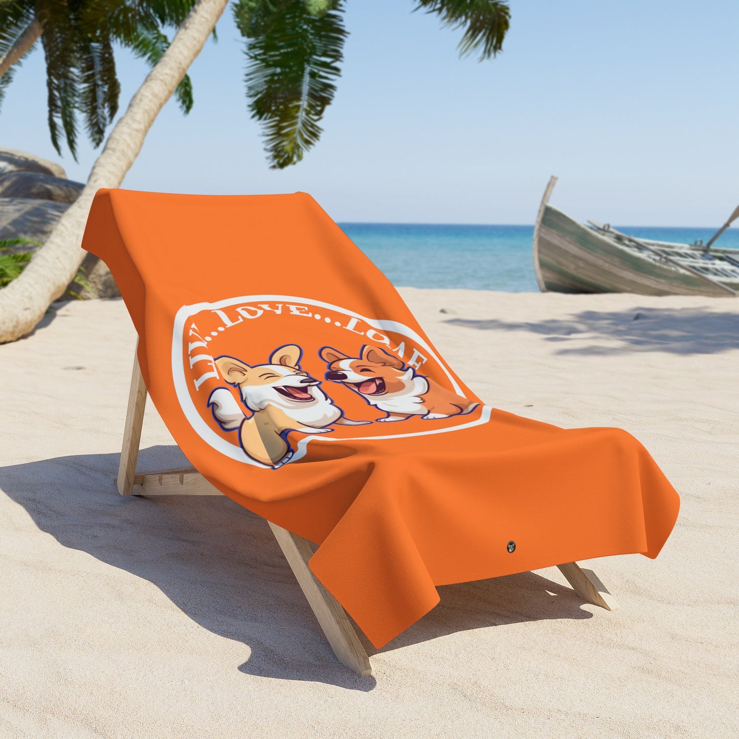 Live...Love...Loaf - Beach Towel