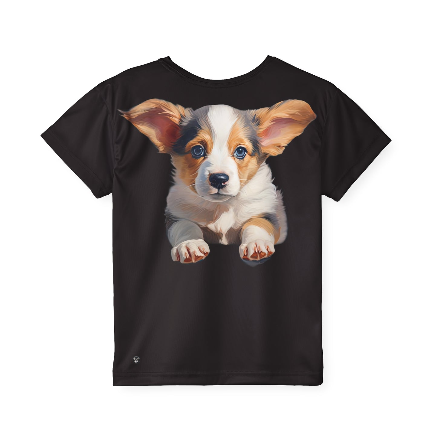 Puppy Portrait Kid's Sports Tee