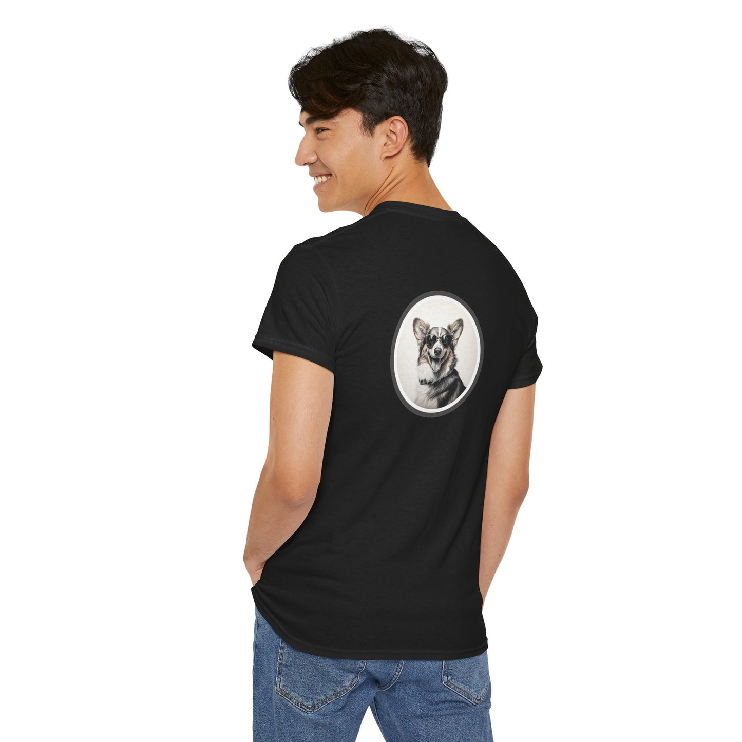 Corgi Cool Custom Tee – Artistic T-Shirt with Hipster Corgi Sporting Shades