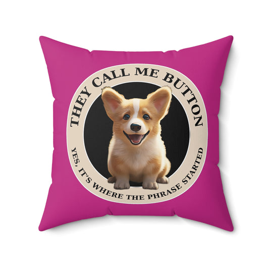 Cute as a Button - Throw Pillow
