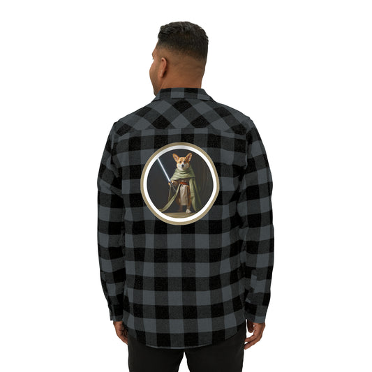 Jedi Corgi - Flannel Shirt