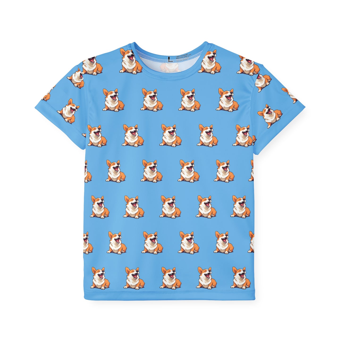 Comical Corgi Kid's Sports Tee