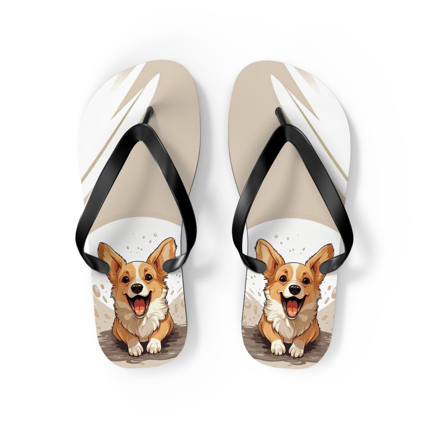 Corgi Cuteness Flip-Flops