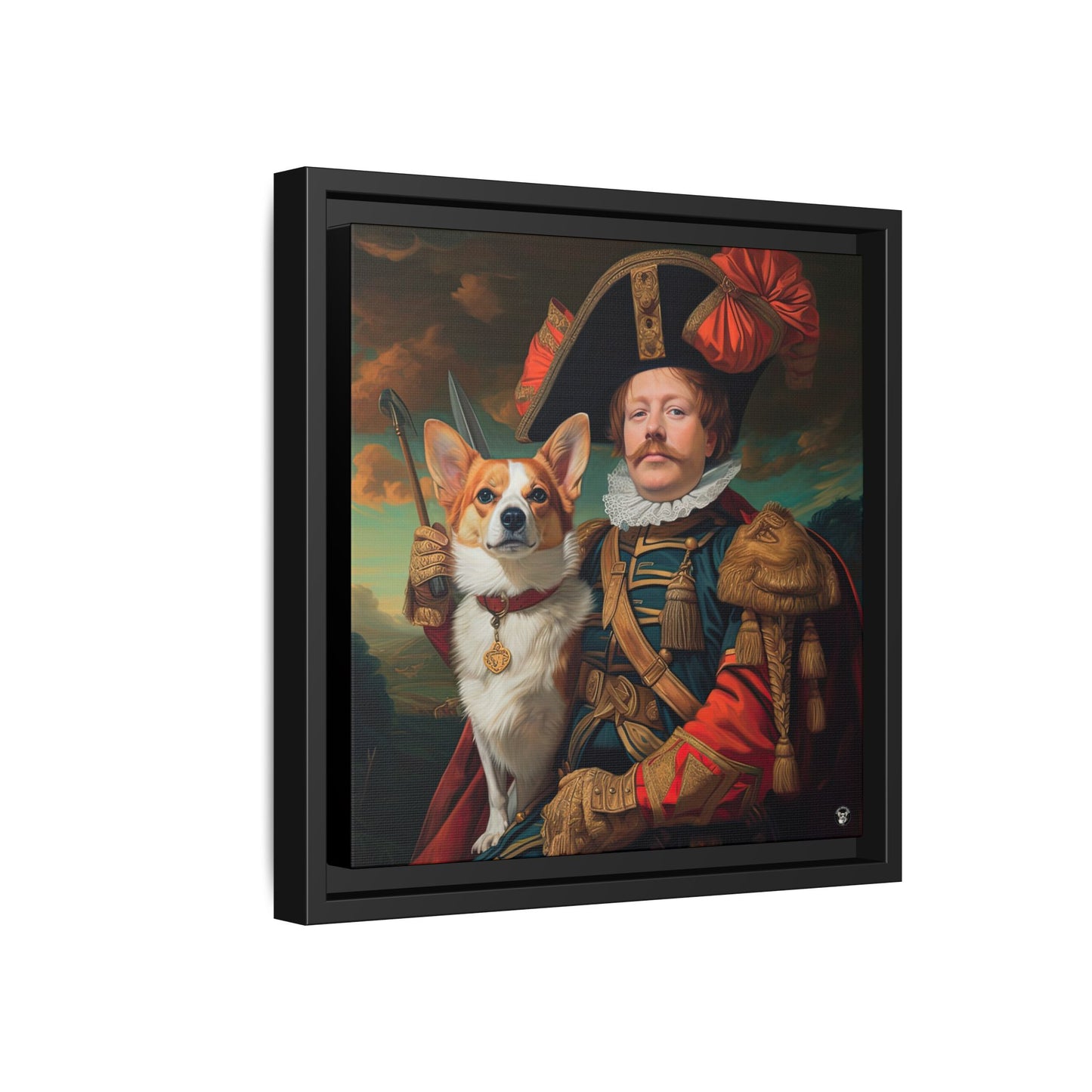 First Royal Corgi on Canvas