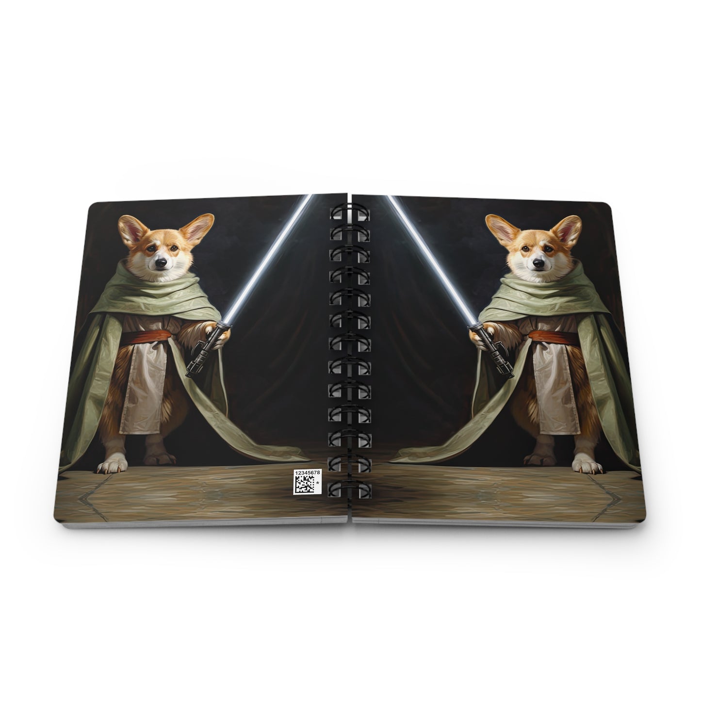 Jedi Corgi - Spiral Bound Notebook