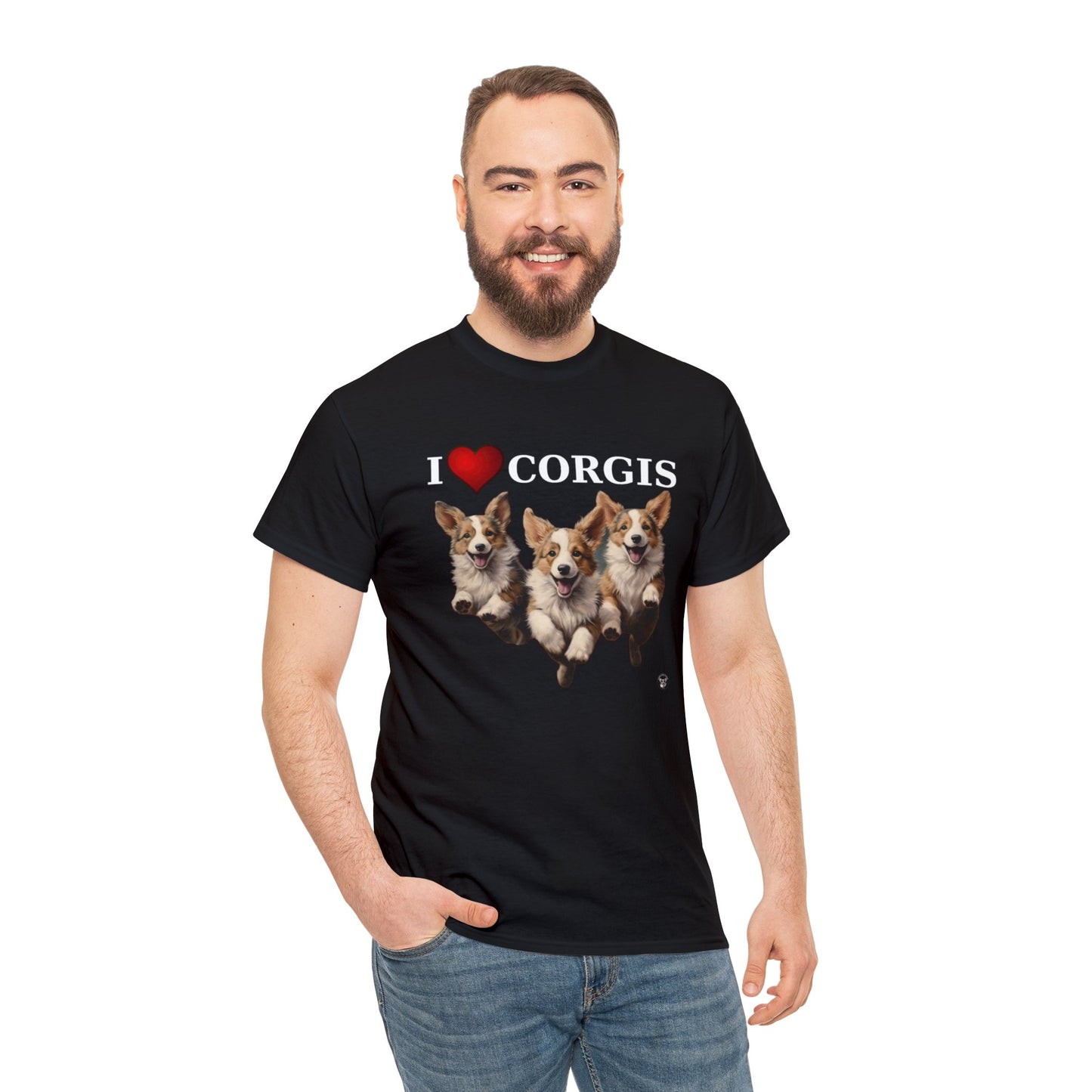 I Heart Corgis - Unisex Heavy Cotton Tee