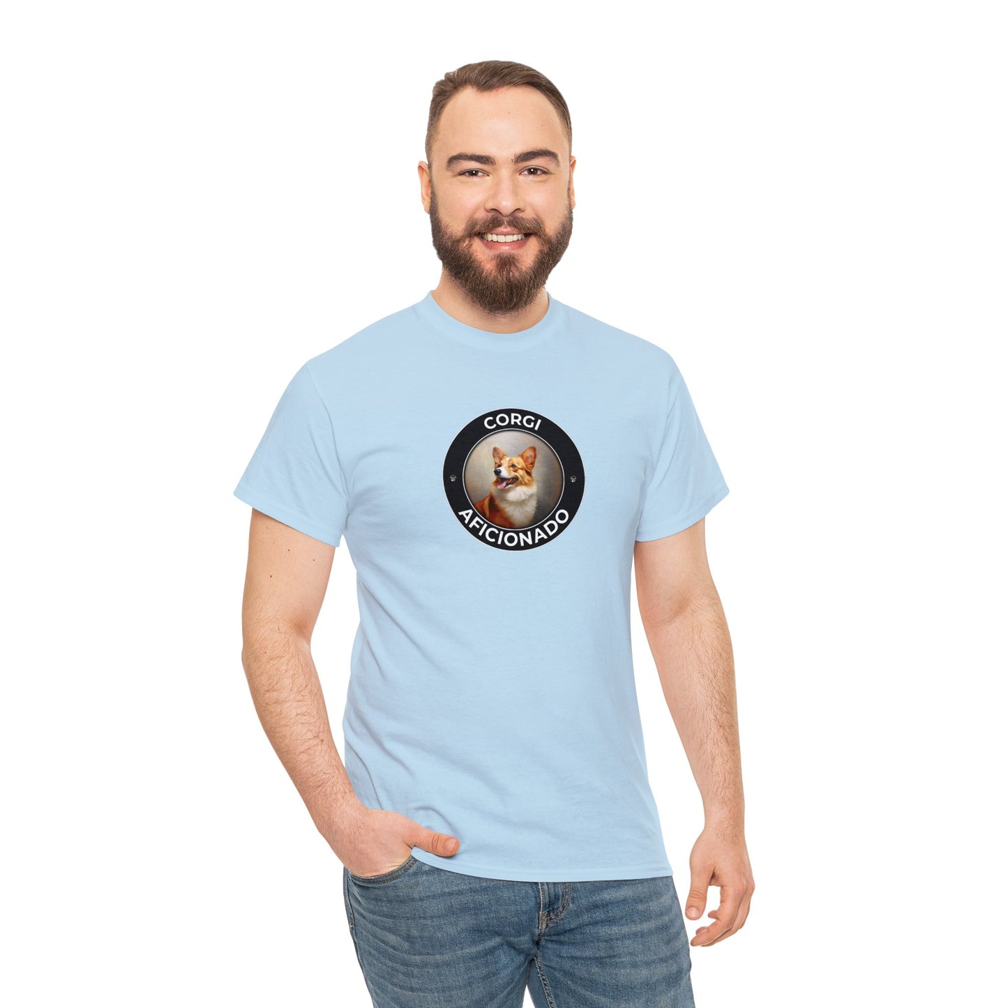 Corgi Aficionado - Unisex Heavy Cotton Tee