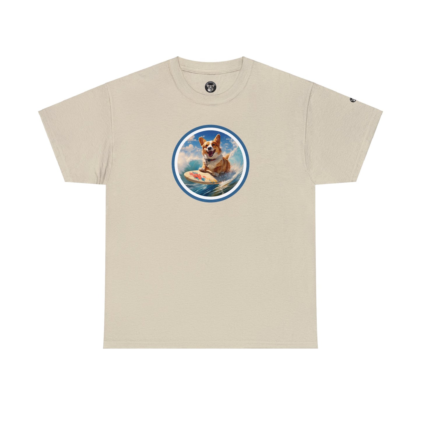 Cowabunga Corgi - Unisex Heavy Cotton Tee