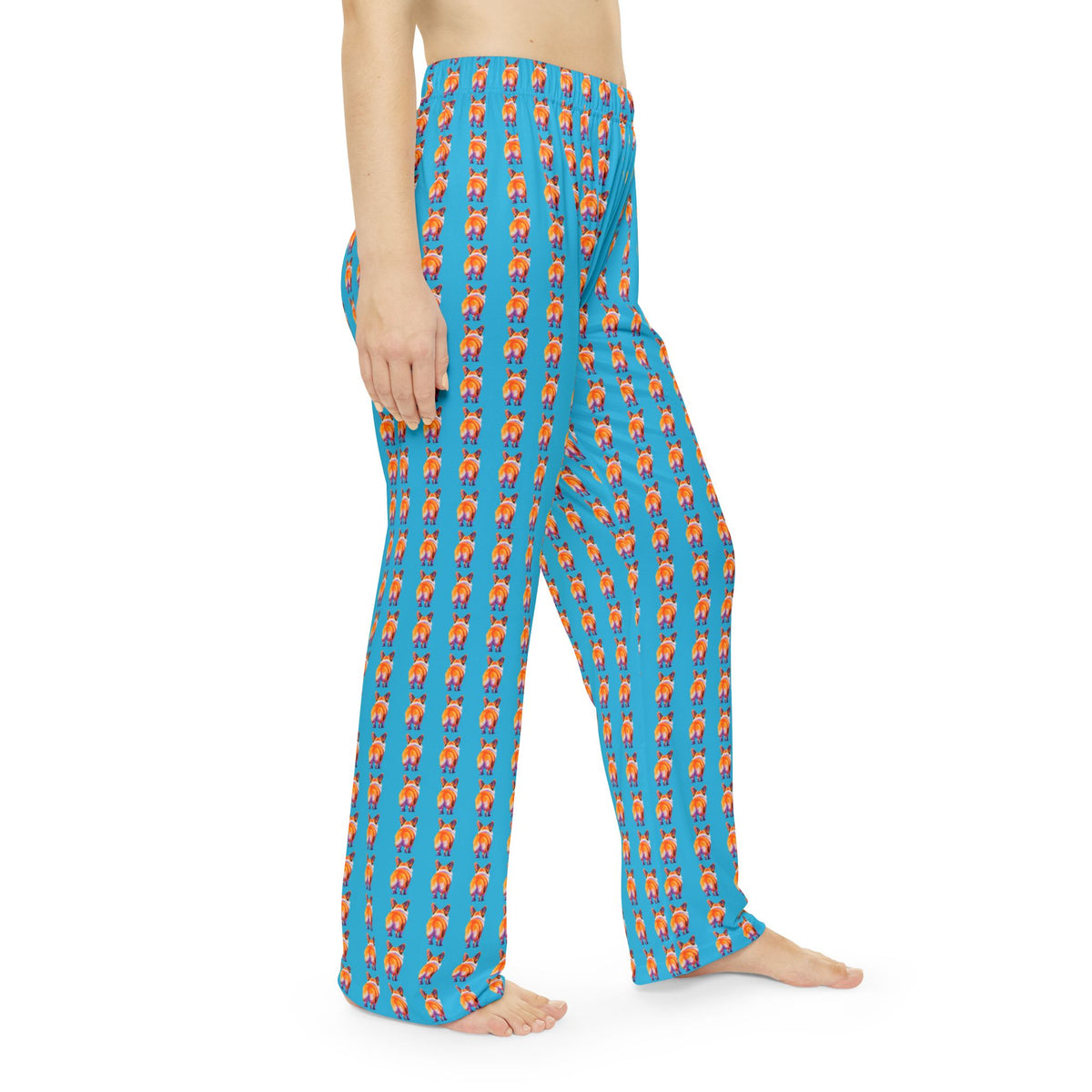 Corgi Butt Stripes Artistic Portrait - Women's Lounge Pants
