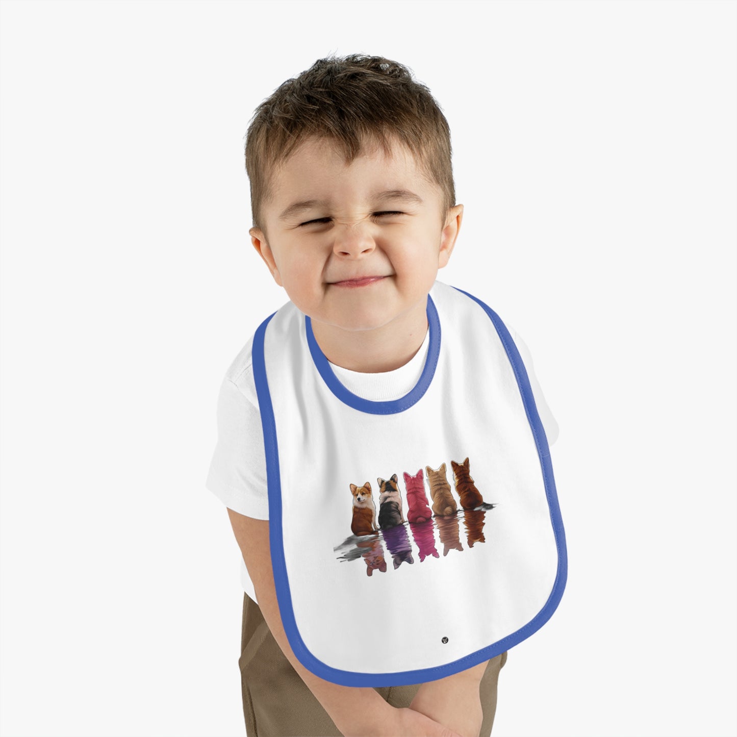 Corgi Reflection - Baby Bib