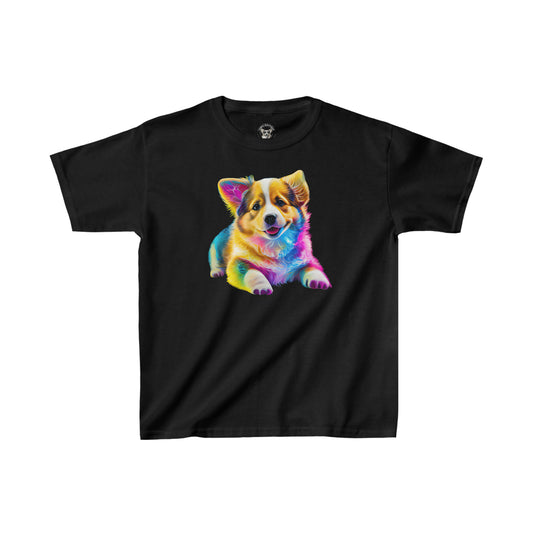 Colorful Corgi - Kids Heavy Cotton Tee