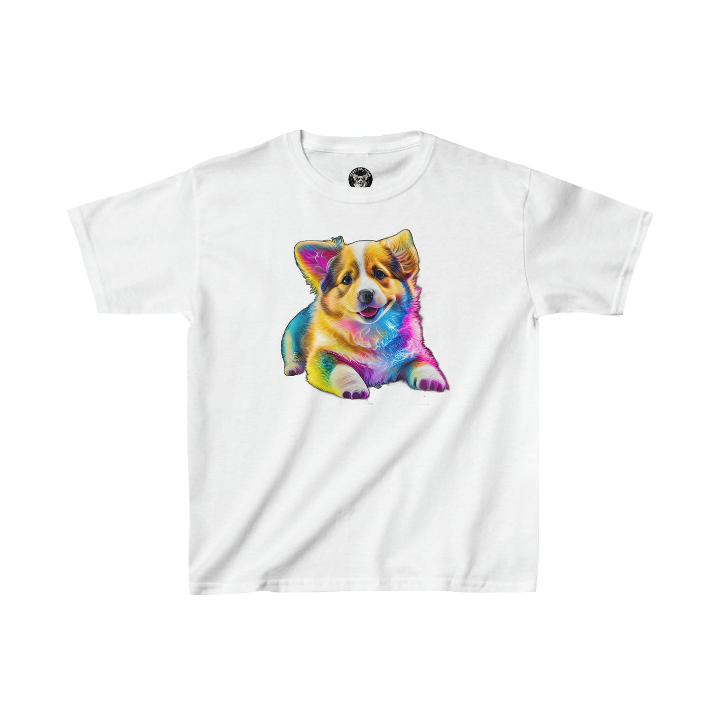 Colorful Corgi - Kids Heavy Cotton Tee