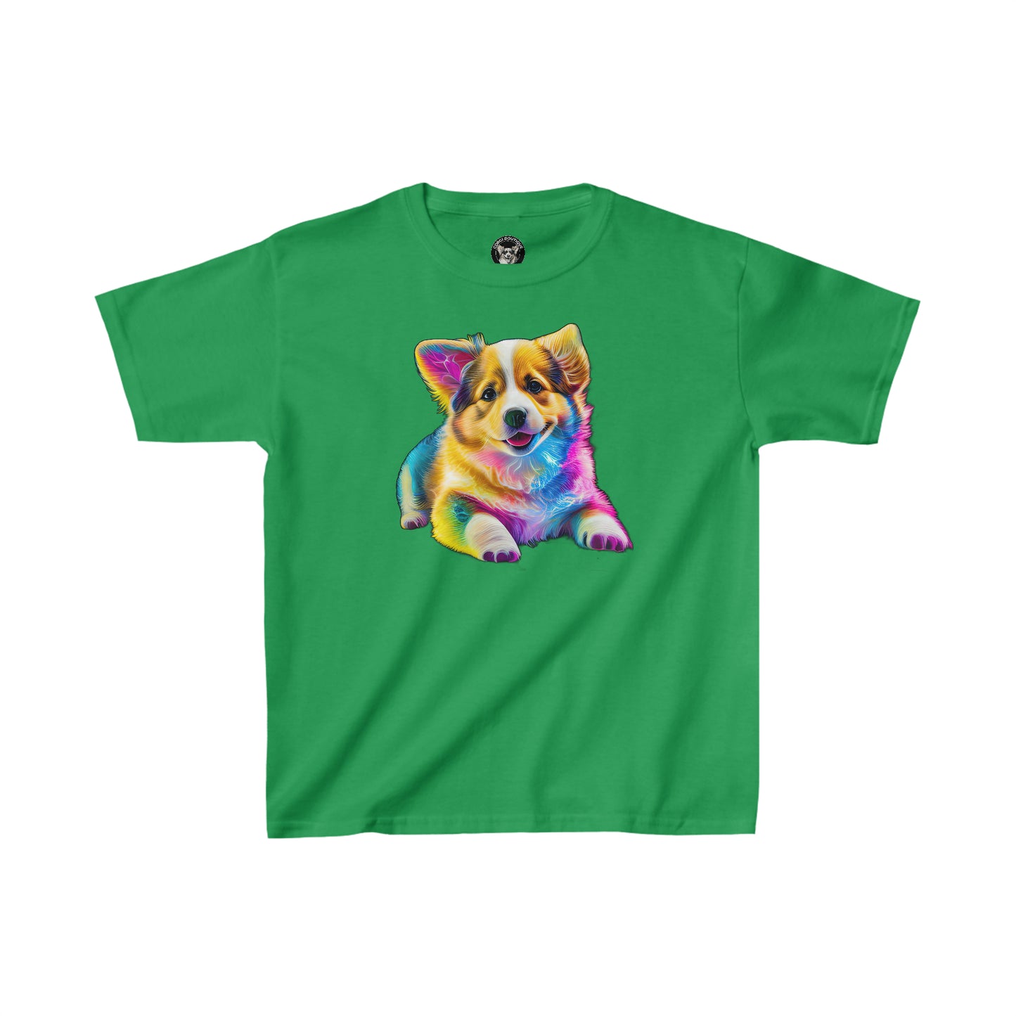 Colorful Corgi - Kids Heavy Cotton Tee