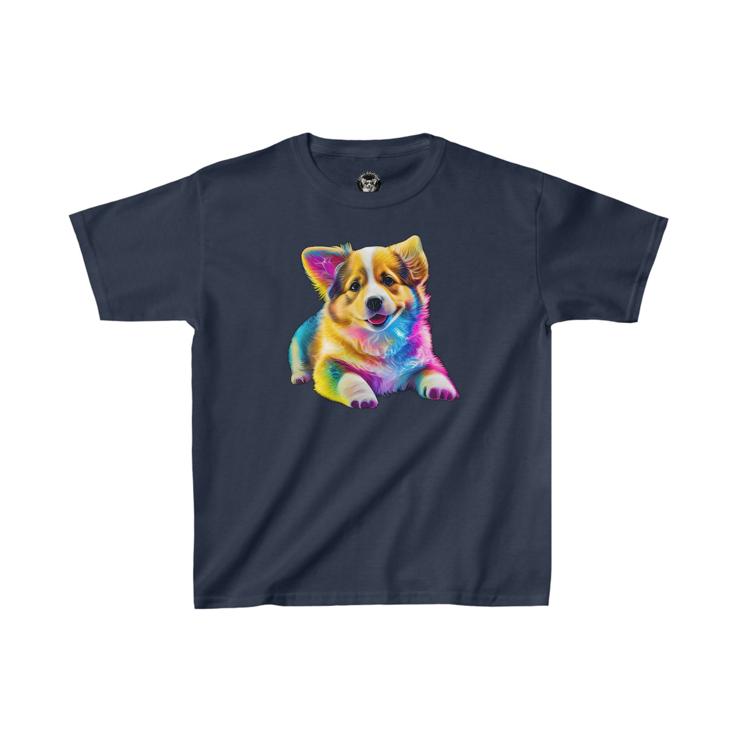 Colorful Corgi - Kids Heavy Cotton Tee