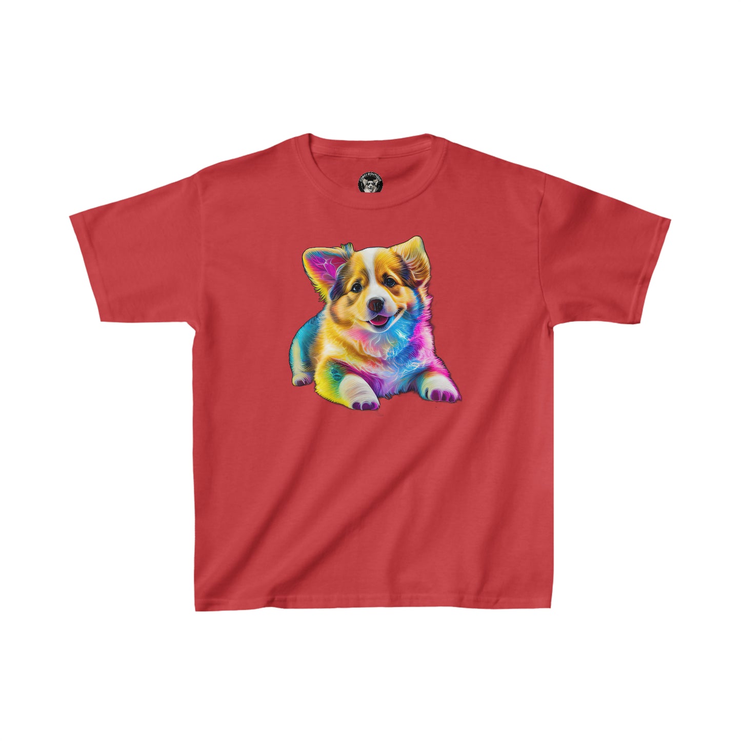 Colorful Corgi - Kids Heavy Cotton Tee