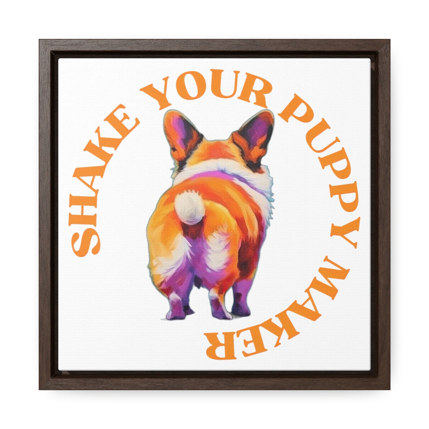 Shake Your Puppy Maker - Framed on Canvas