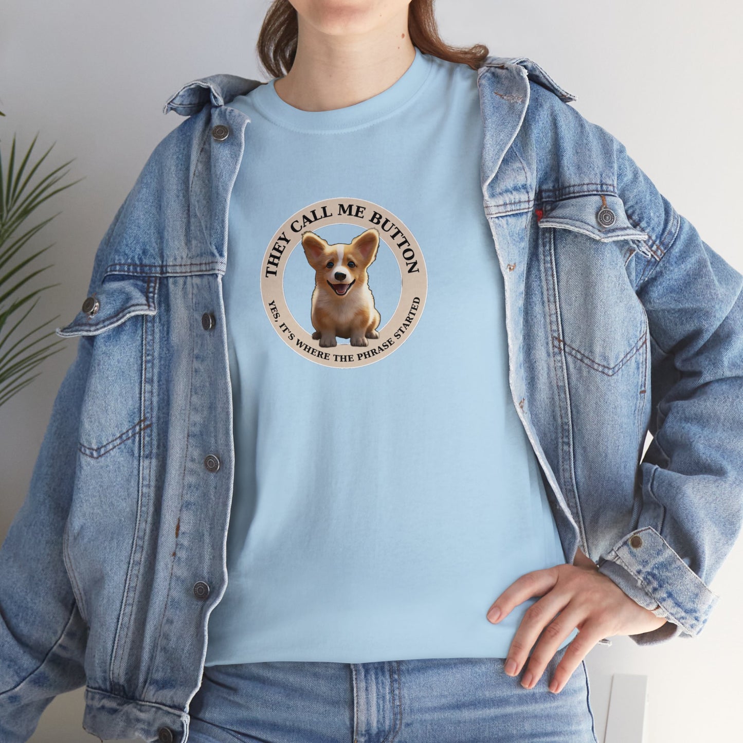 Cute as a Button - Unisex Heavy Cotton Tee