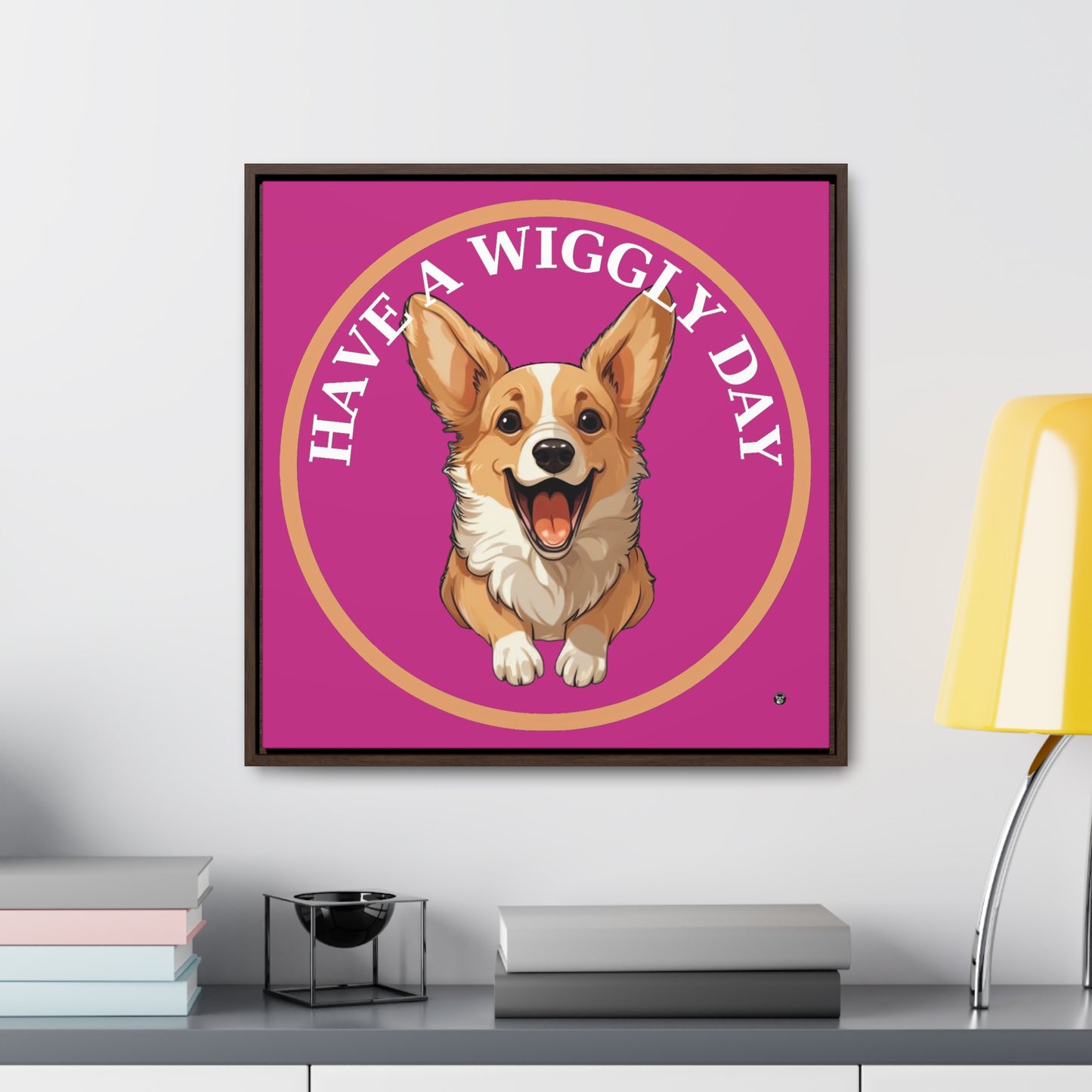Have a Wiggly Day - Framed on Canvas