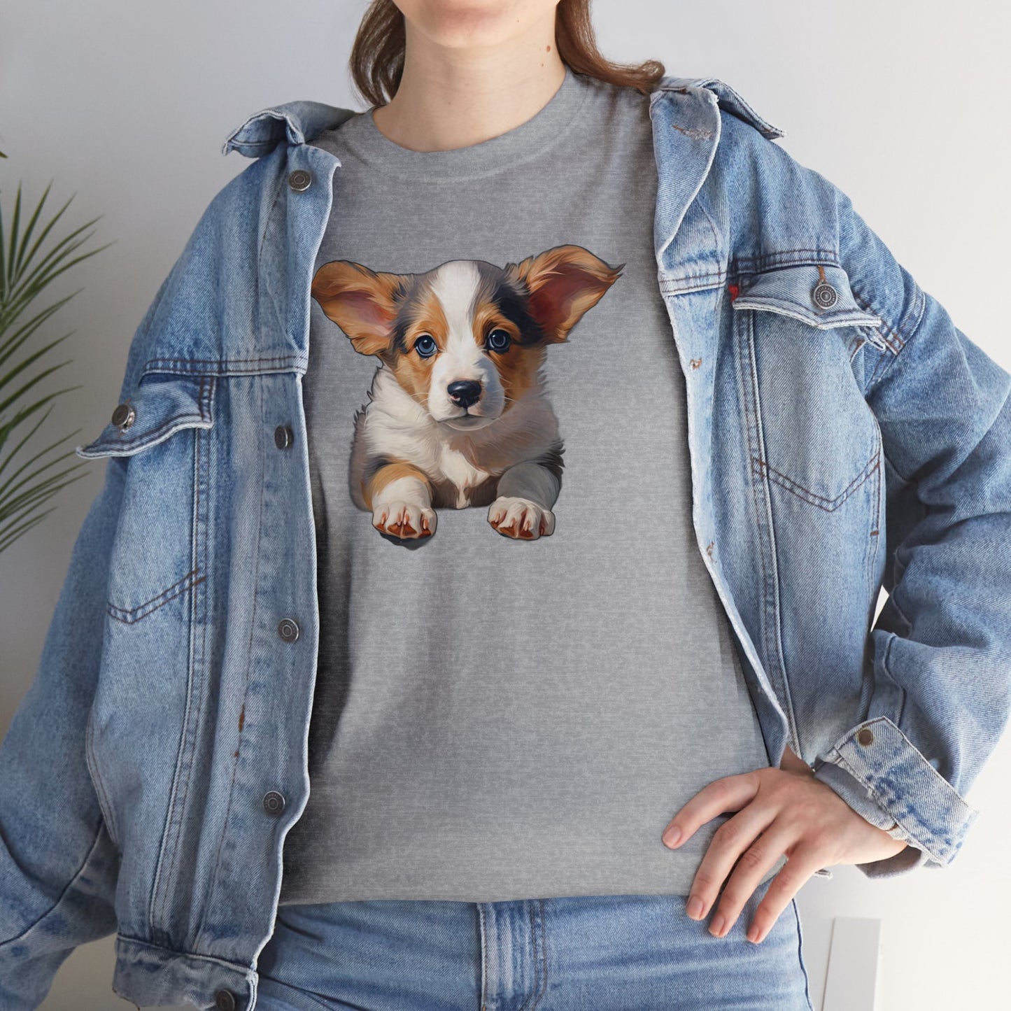 Puppy Portrait - Unisex Heavy Cotton Tee