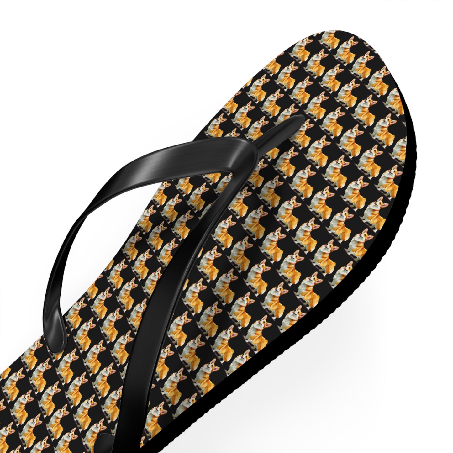 Corgi Mosaic Flip-Flops