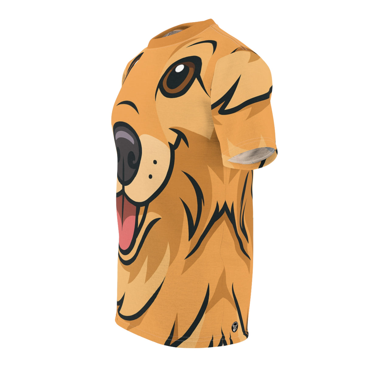 Vivacious Effervescence Unisex Bold Designer Tee — Golden Glow Corgi Fresco