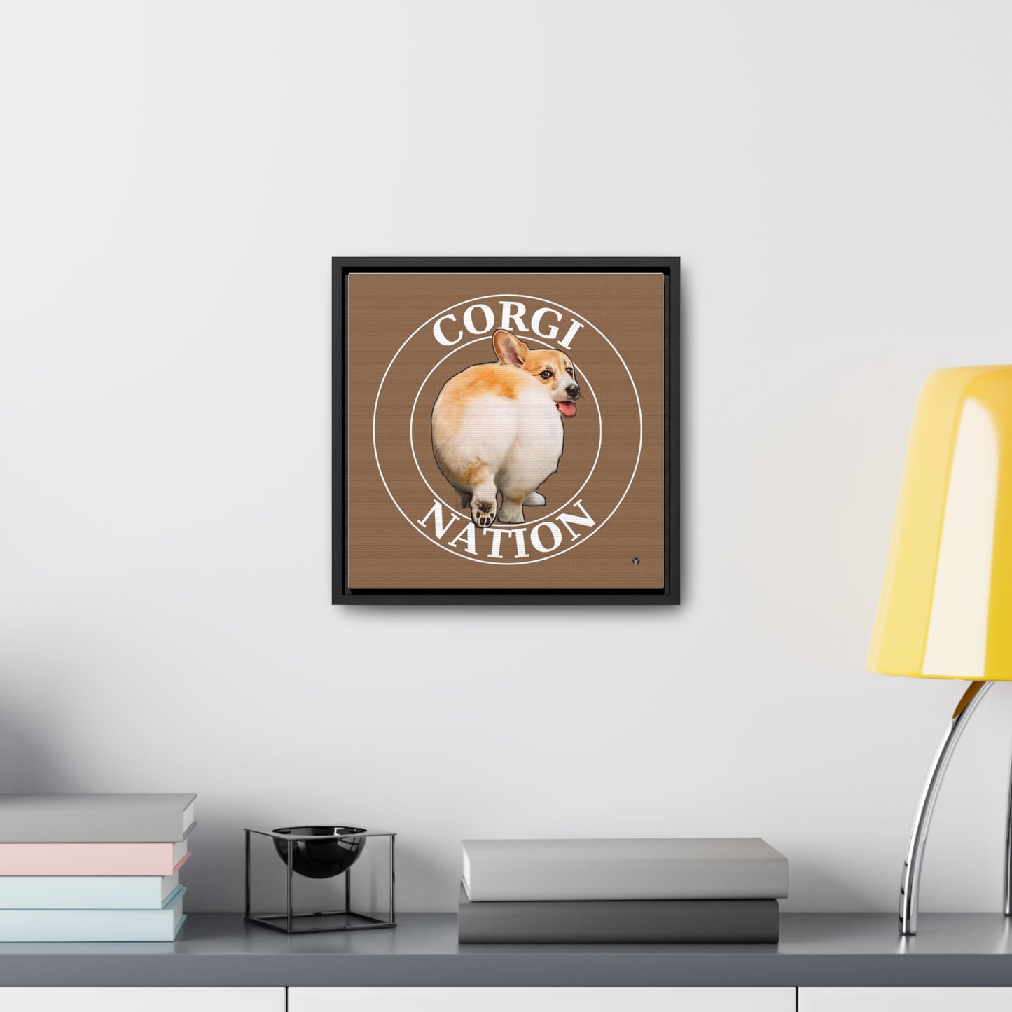 Corgi Nation - Framed on Canvas