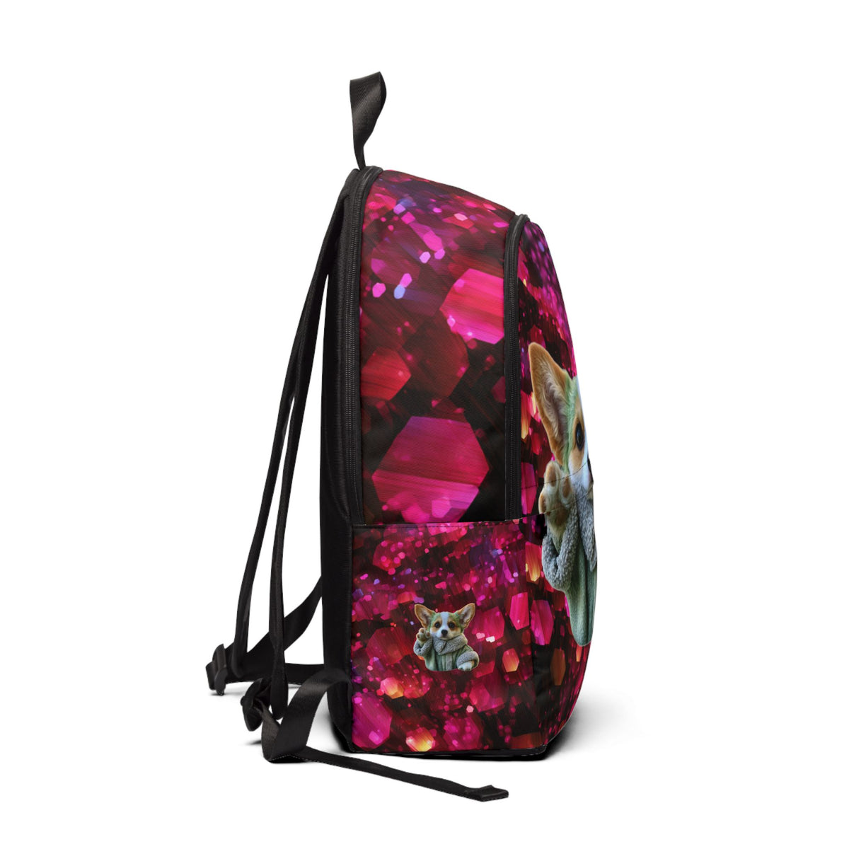 Baby Corgi Star Warrior Backpack — Galaxy Glitter Rucksack