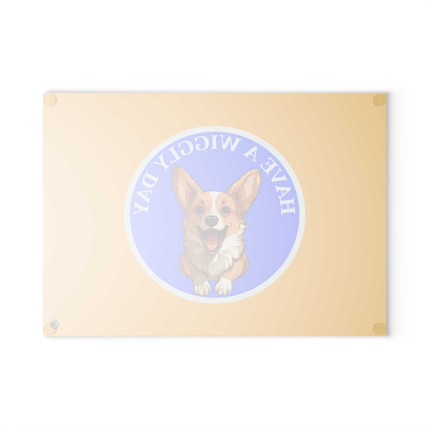 Have a Wiggly Day - Glass Cutting Board