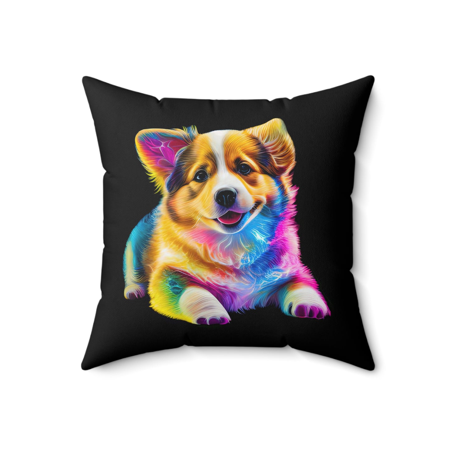 Colorful Corgi - Throw Pillow