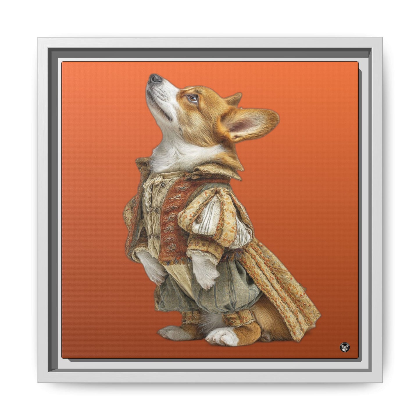 Prince Corgi sur toile