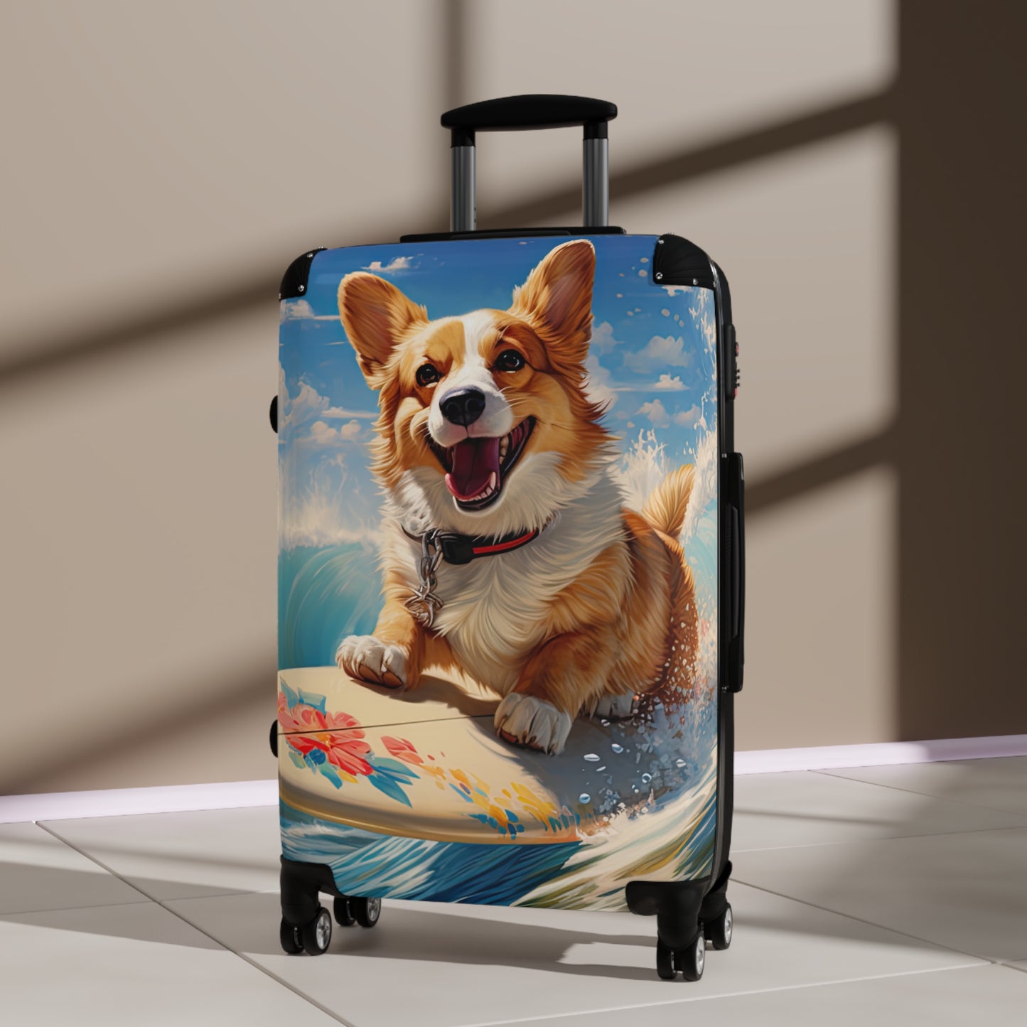 Cowabunga Corgi - Suitcase