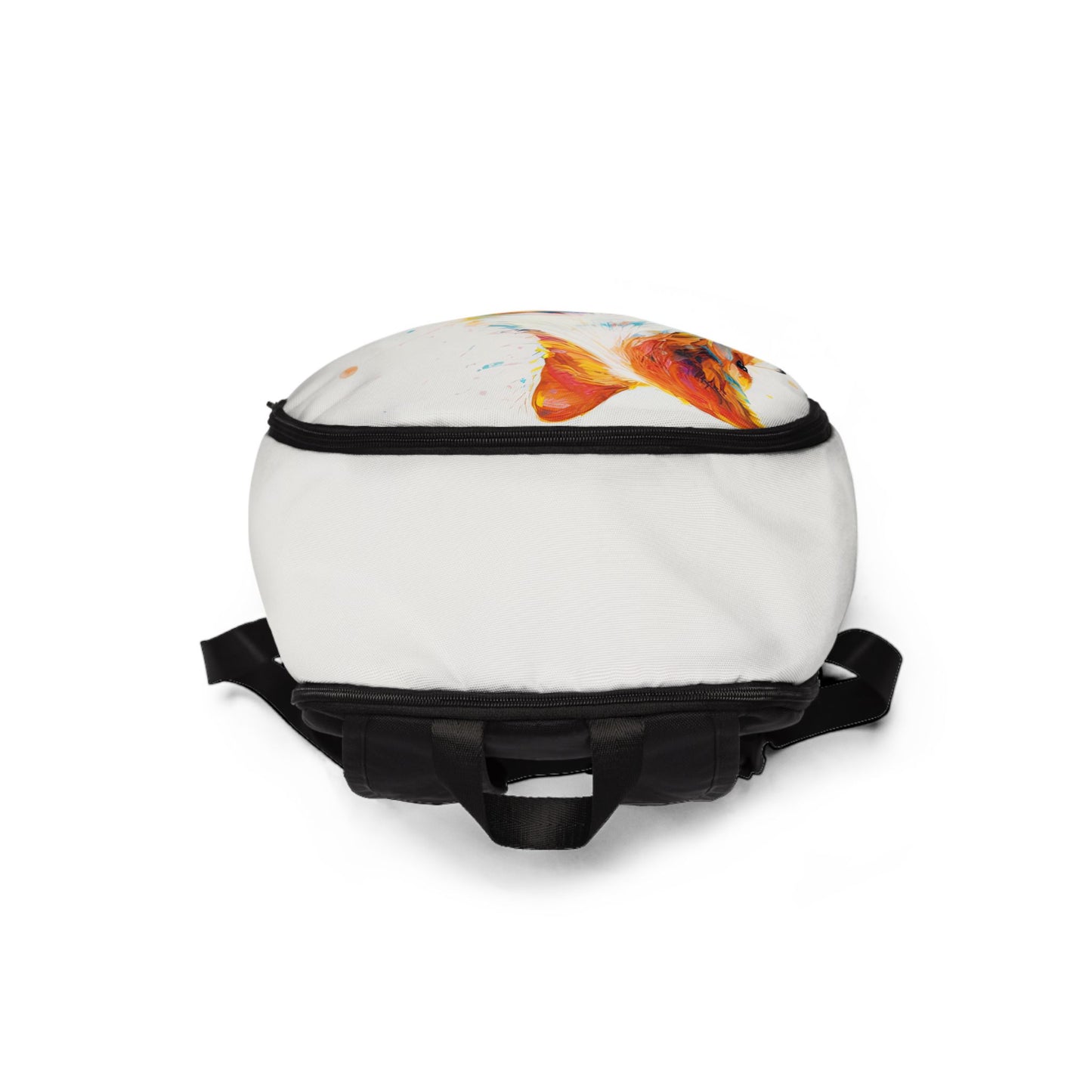 Peekaboo Corgi Vibrant Artistic Backpack — Beautiful Corgi Rucksack