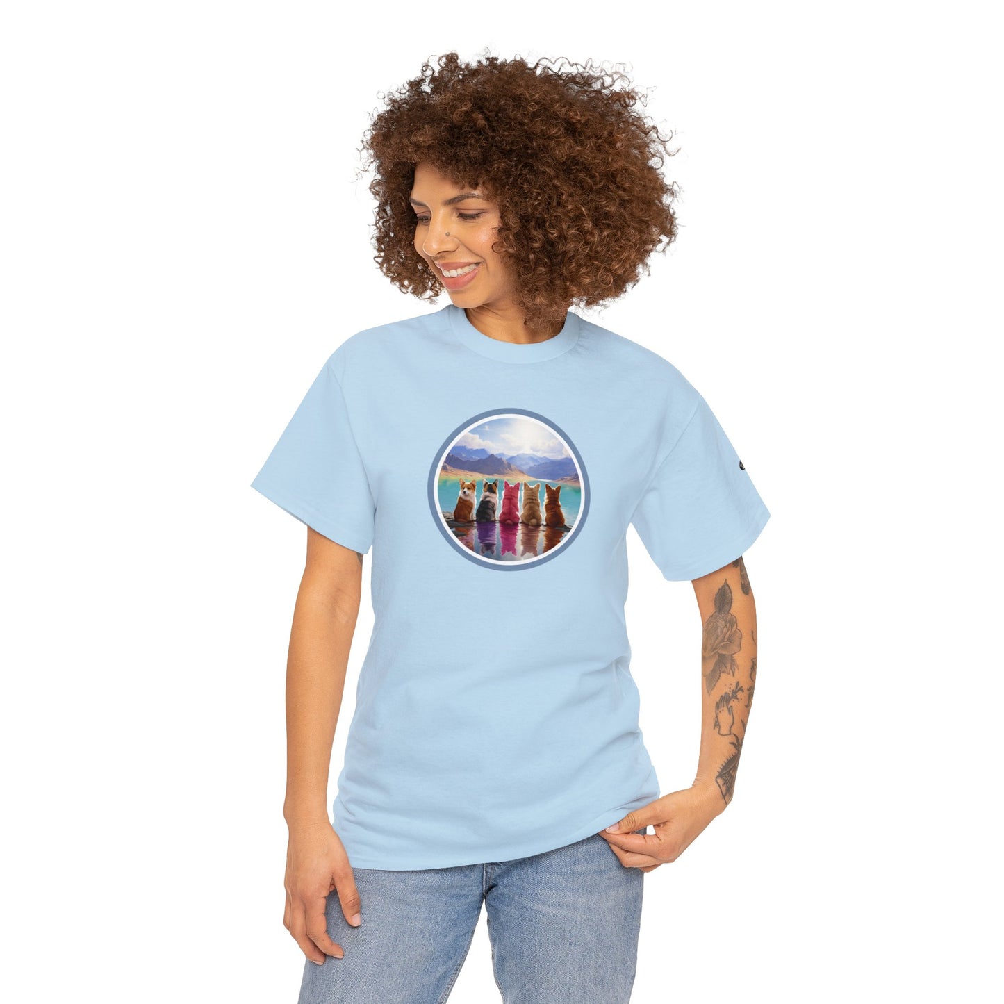 Corgi Lake - Unisex Heavy Cotton Tee