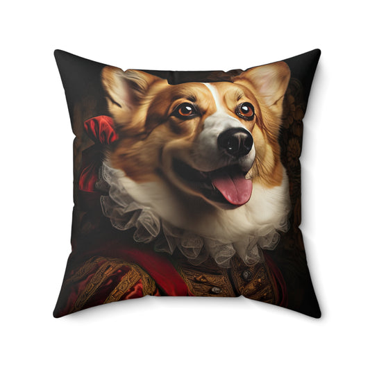 Renaissance Corgi - Throw Pillow