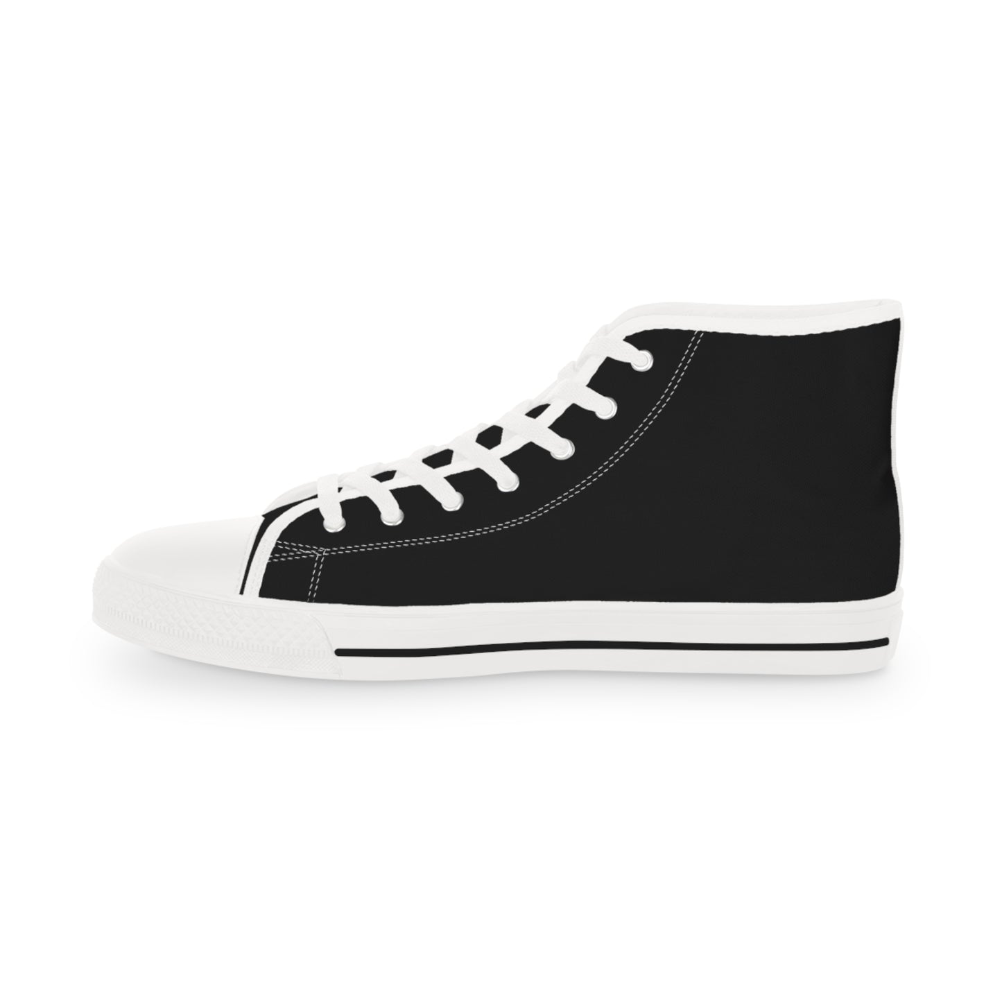 I Heart Corgis Men's High Top Casual Black Canvas Sneakers with Two Corgi Best Buds