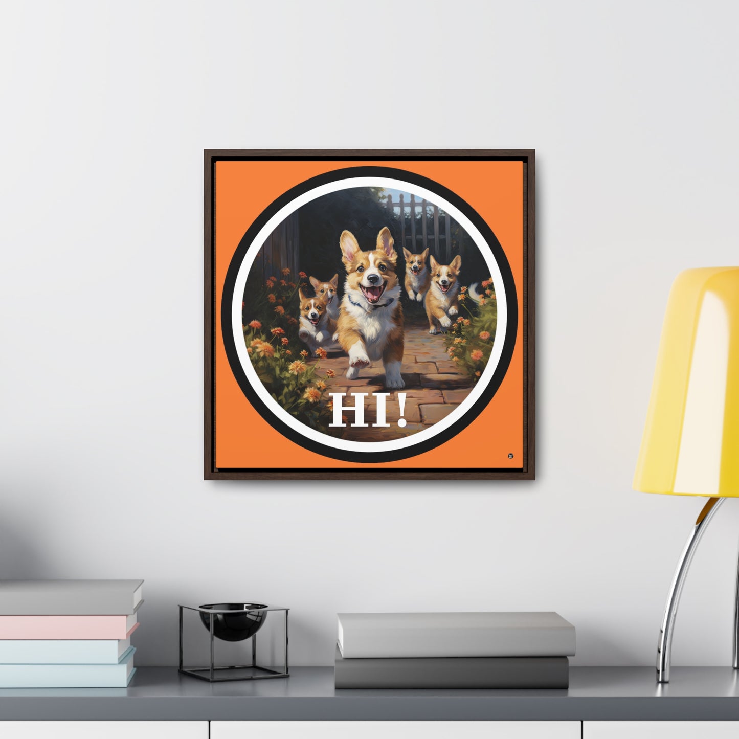 Hi! - Framed on Canvas