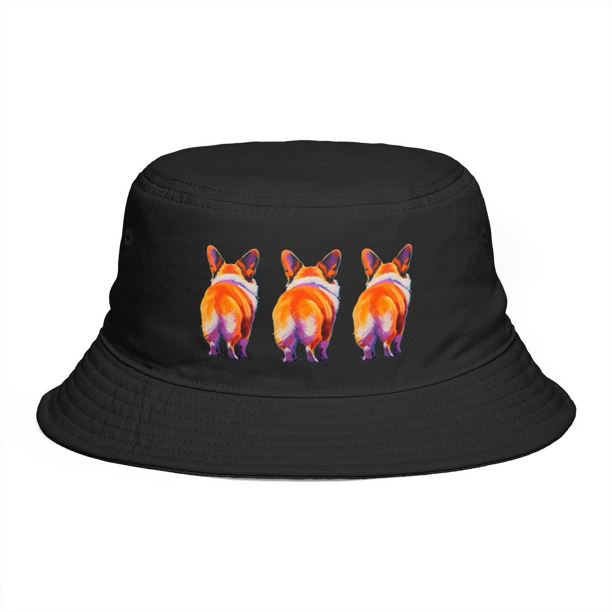 Corgi Butt Artistic Portrait Bucket Hat